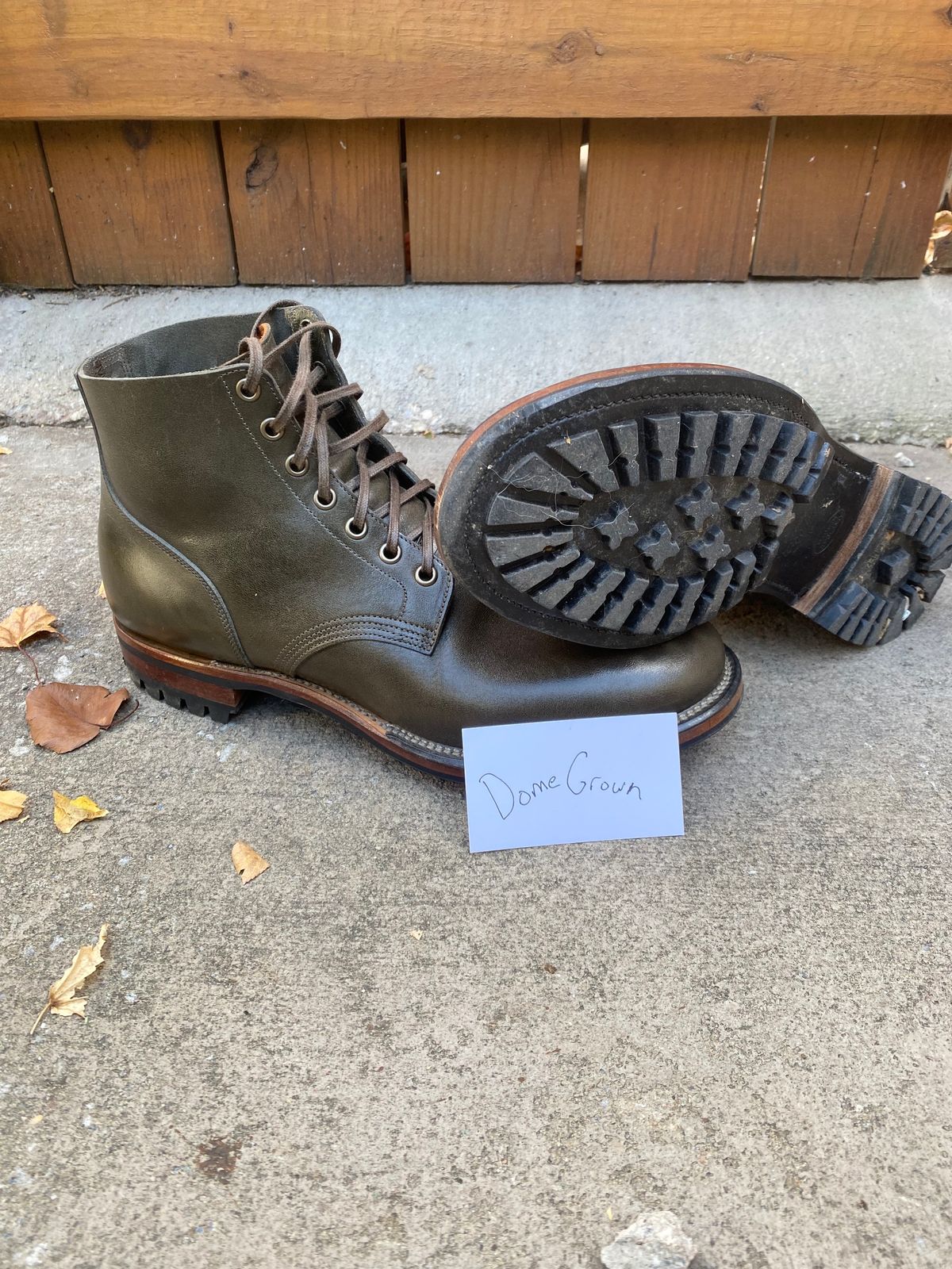 Photo by colton2e on November 2, 2023 of the Viberg Boondocker in Maryam Olive TPR Horsebutt.