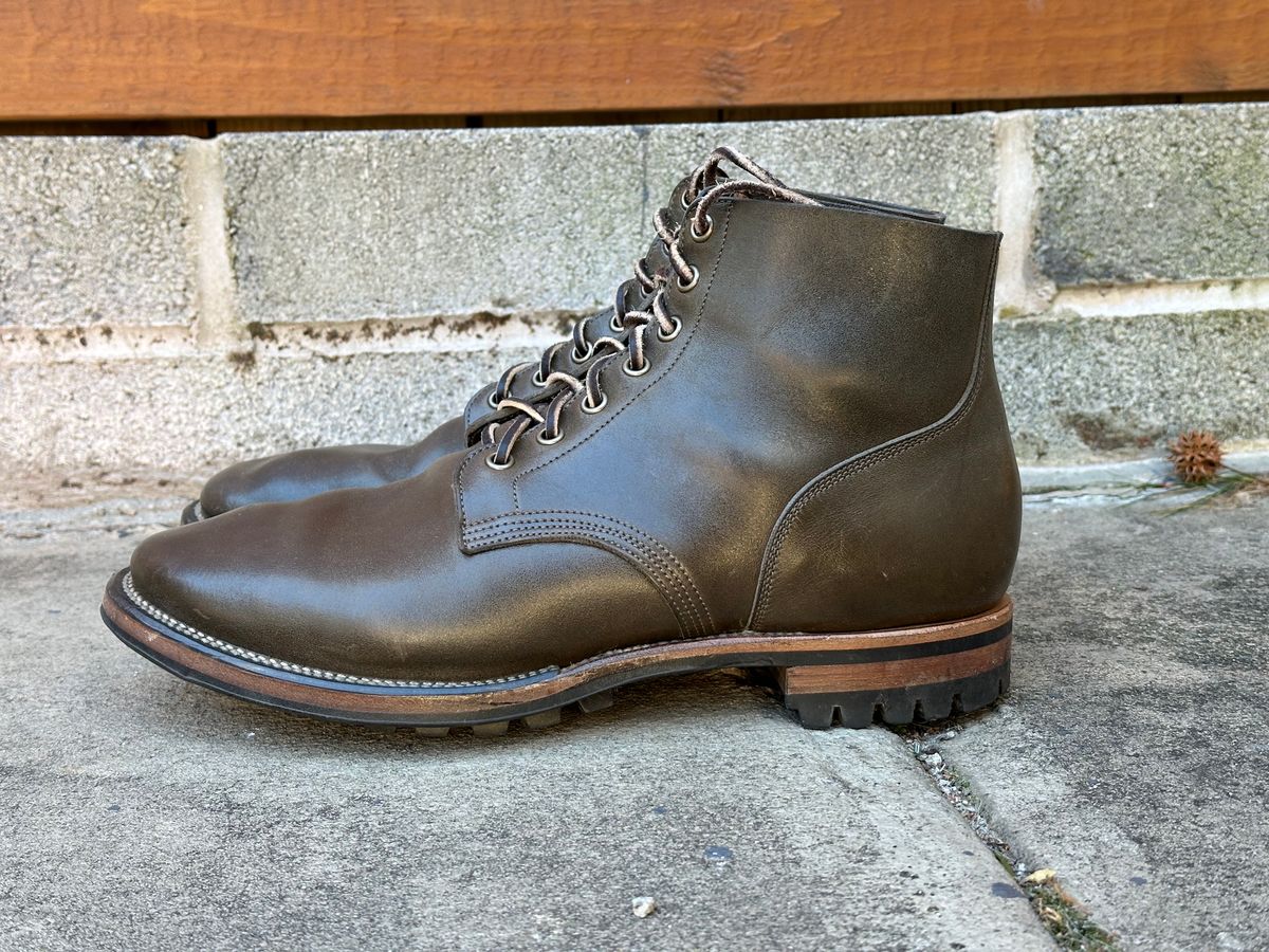 Photo by colton2e on January 5, 2024 of the Viberg Boondocker in Maryam Olive TPR Horsebutt.