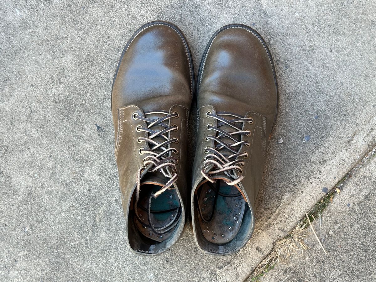 Photo by colton2e on January 5, 2024 of the Viberg Boondocker in Maryam Olive TPR Horsebutt.