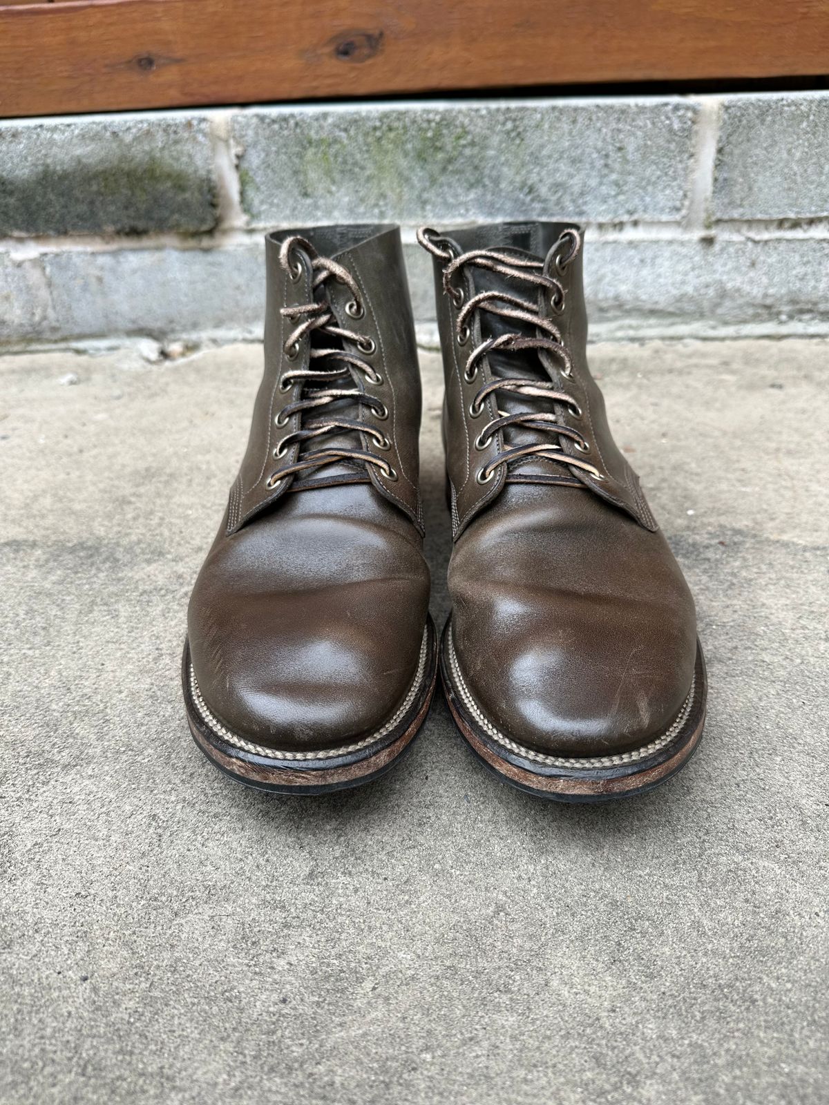 Photo by colton2e on March 4, 2024 of the Viberg Boondocker in Maryam Olive TPR Horsebutt.