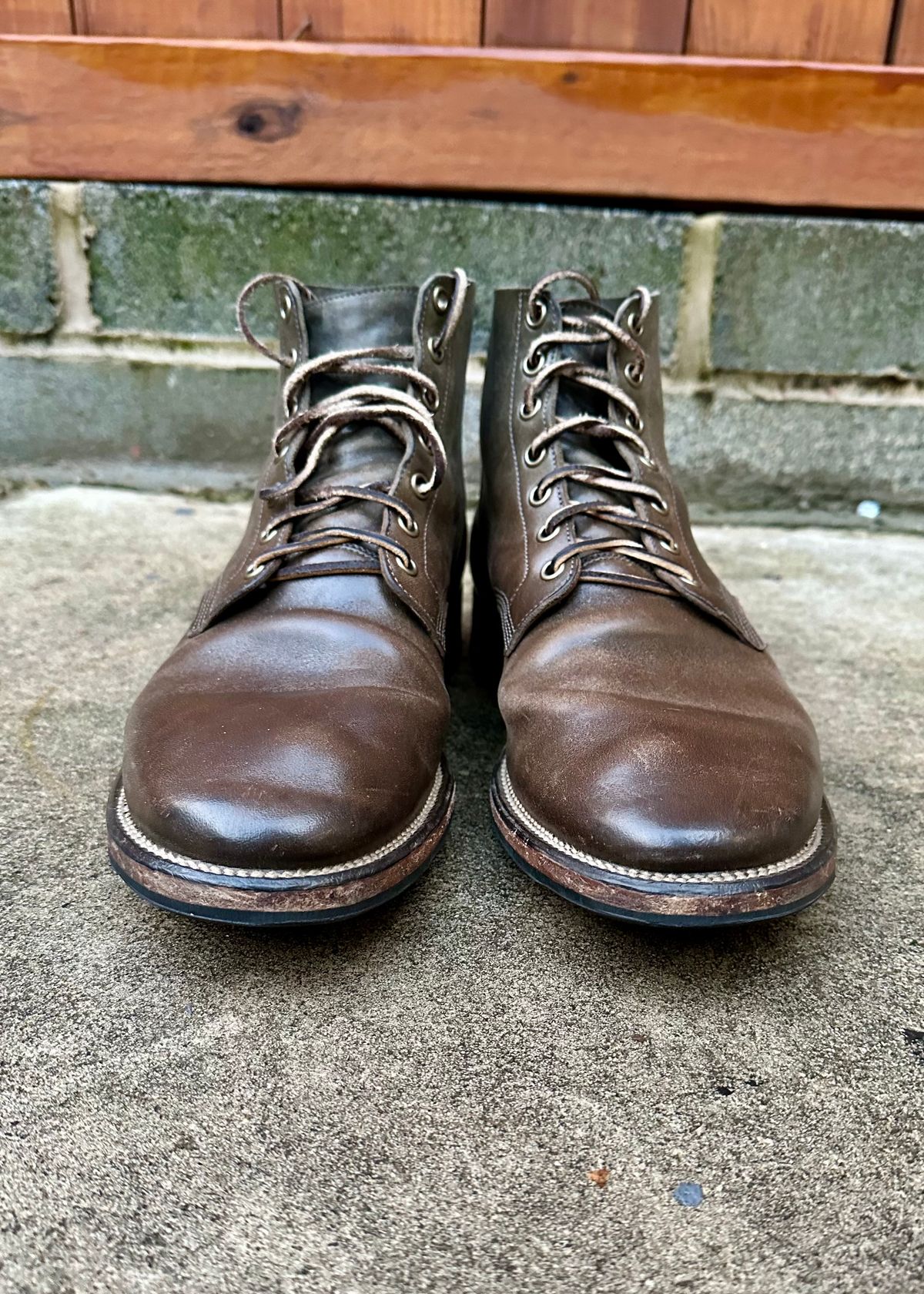 Photo by colton2e on April 5, 2024 of the Viberg Boondocker in Maryam Olive TPR Horsebutt.