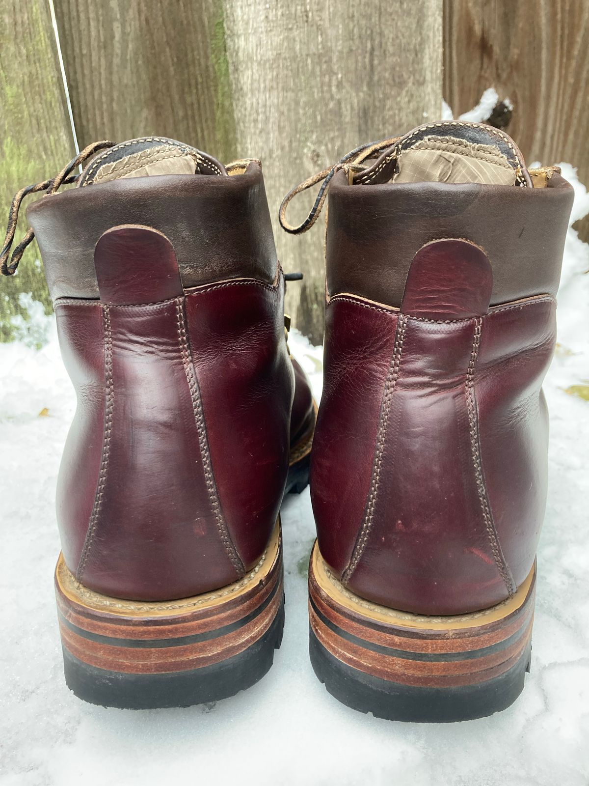 Photo by stgsea on December 1, 2022 of the Sagara Trailmaster in Horween Color 8 Chromexcel.