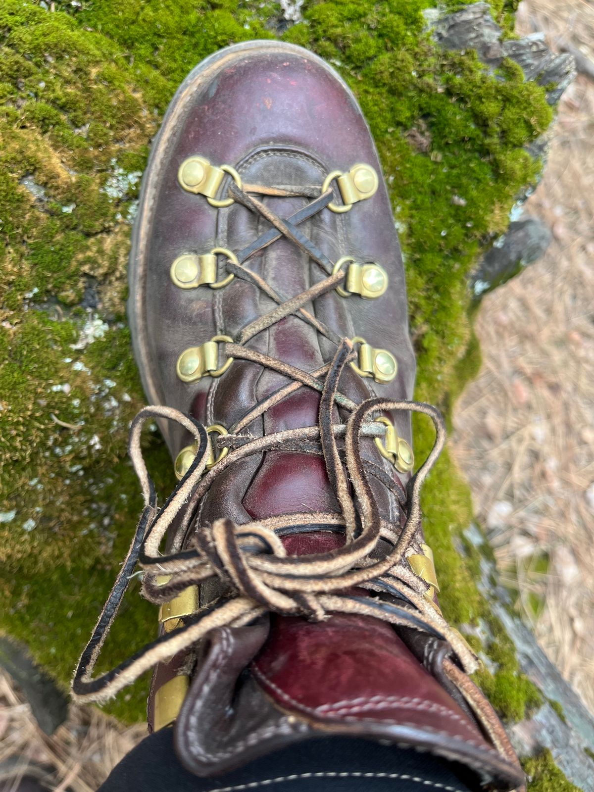 Photo by stgsea on April 5, 2023 of the Sagara Trailmaster in Horween Color 8 Chromexcel.