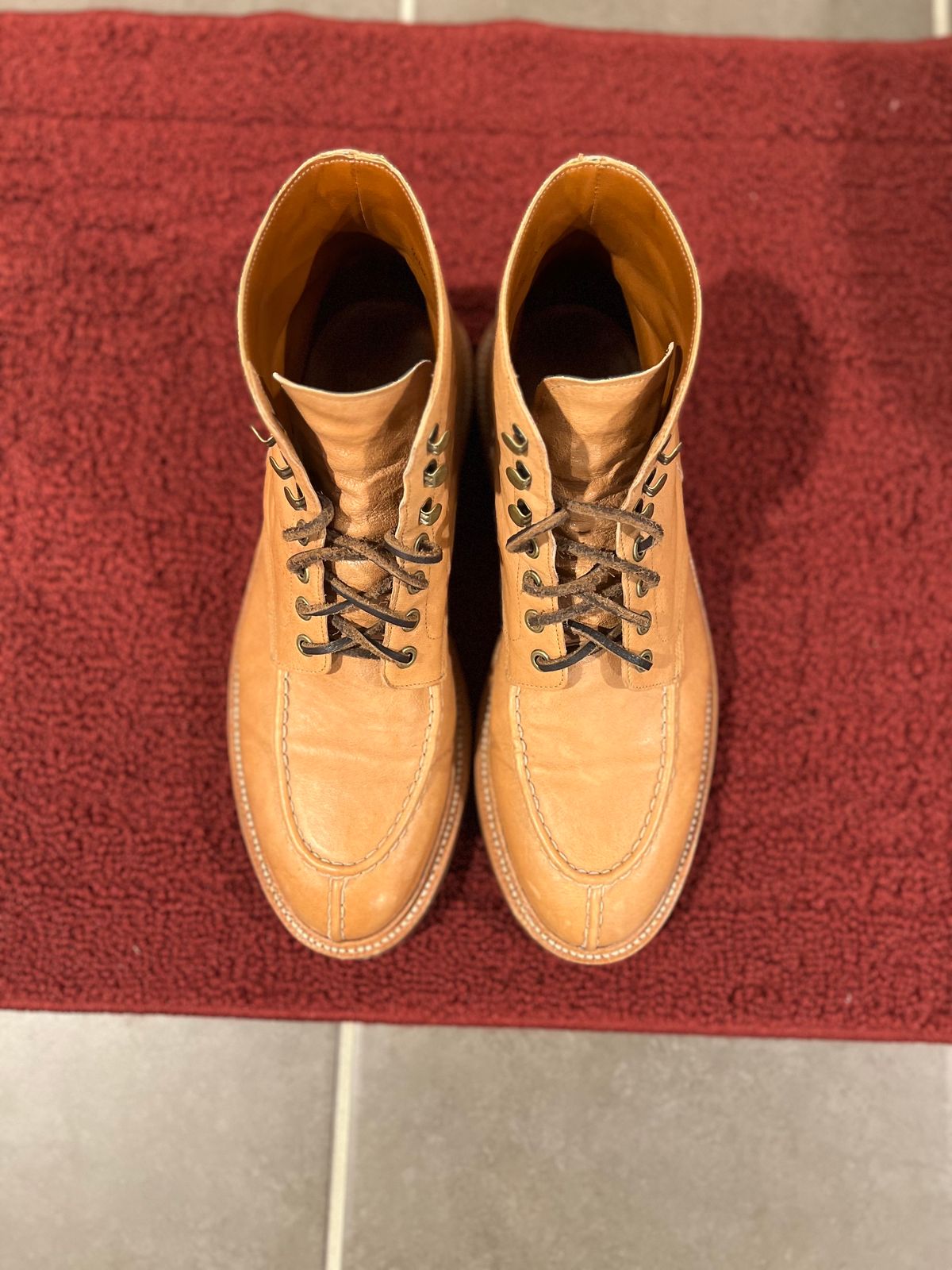 Photo by wesleyprice on March 6, 2024 of the Grant Stone Ottawa Boot in Incas Natural Kangaroo.