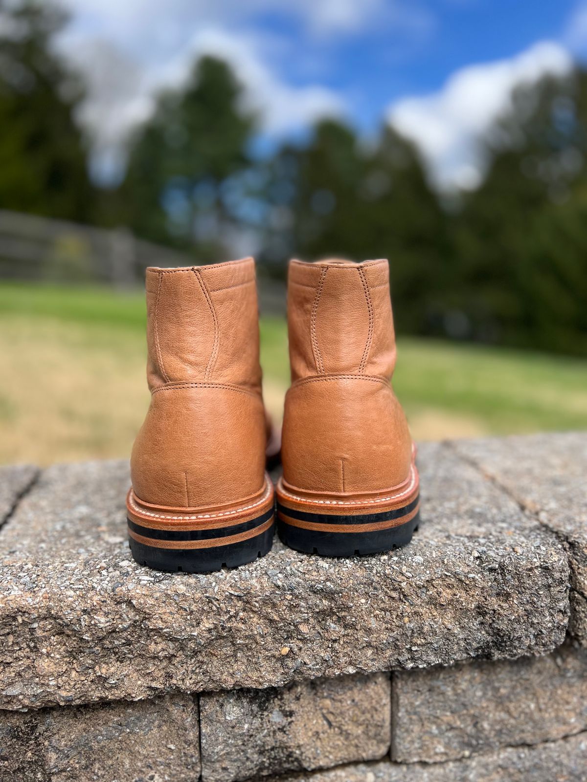 Photo by wesleyprice on April 5, 2024 of the Grant Stone Ottawa Boot in Incas Natural Kangaroo.