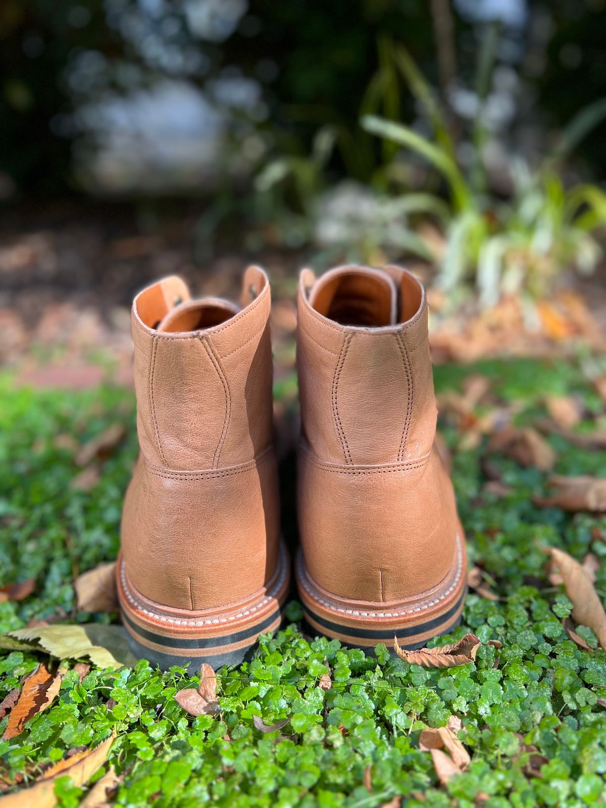 Photo by wesleyprice on November 5, 2023 of the Grant Stone Ottawa Boot in Incas Natural Kangaroo.
