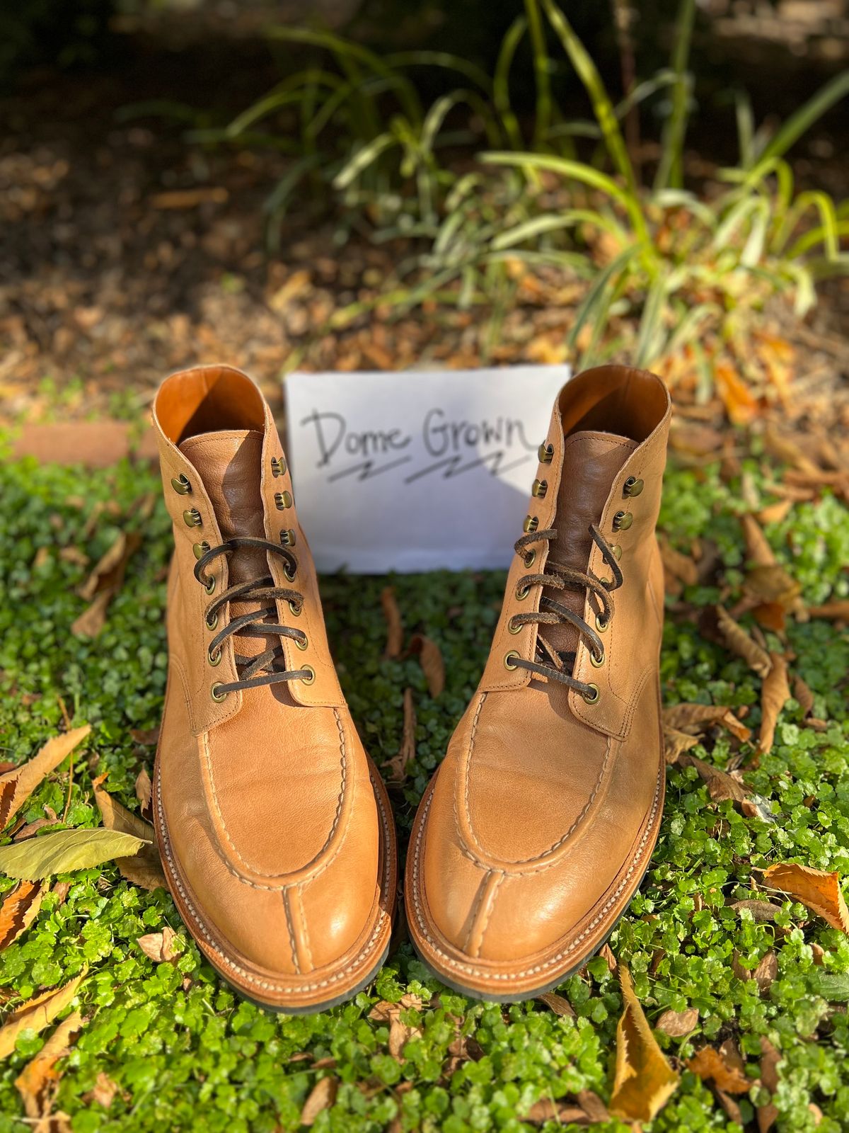 Photo by wesleyprice on November 5, 2023 of the Grant Stone Ottawa Boot in Incas Natural Kangaroo.
