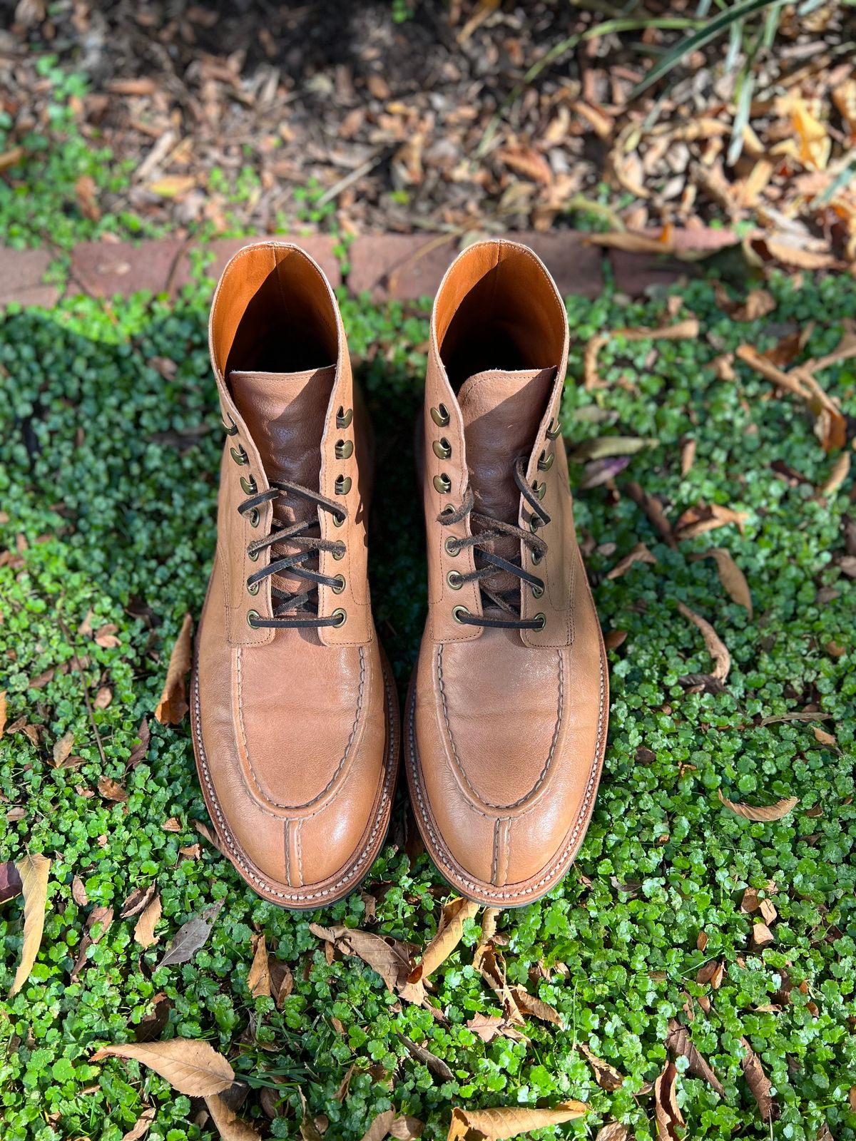 Photo by wesleyprice on November 5, 2023 of the Grant Stone Ottawa Boot in Incas Natural Kangaroo.