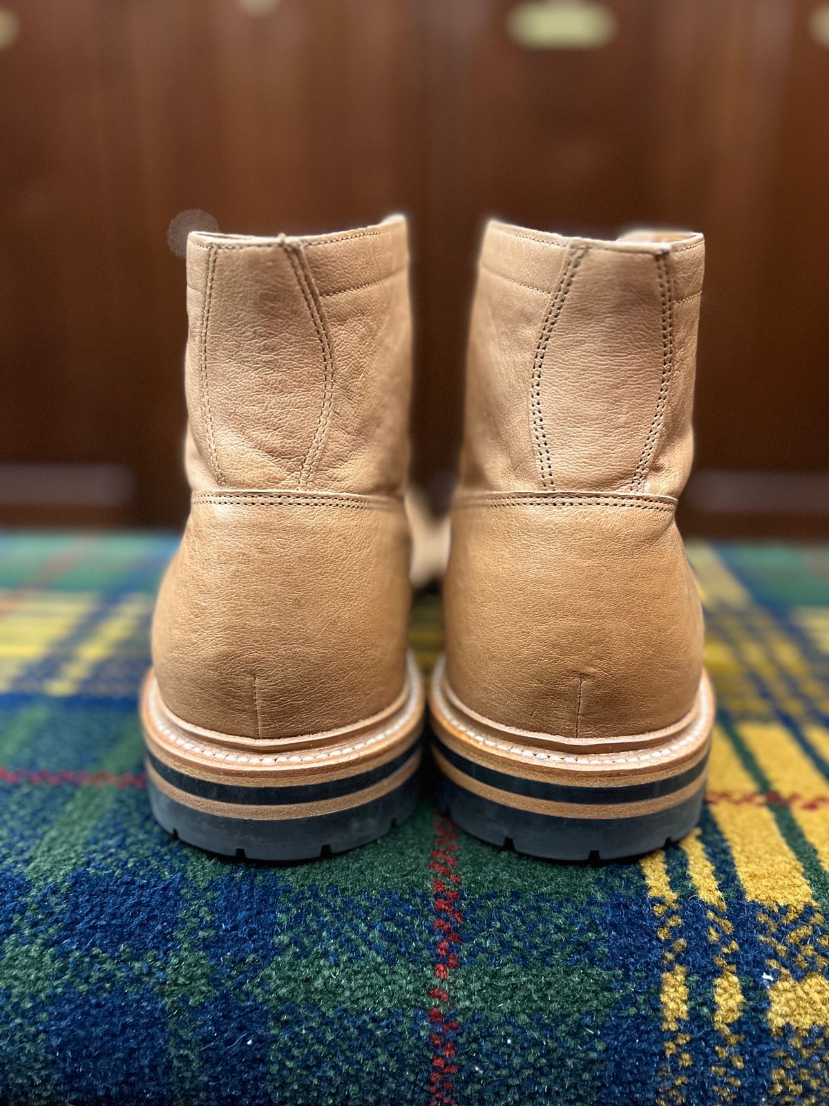 Photo by wesleyprice on December 5, 2023 of the Grant Stone Ottawa Boot in Incas Natural Kangaroo.