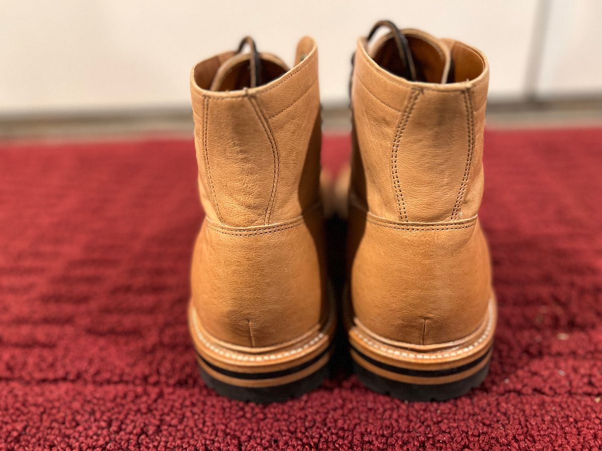 Photo by wesleyprice on January 2, 2024 of the Grant Stone Ottawa Boot in Incas Natural Kangaroo.