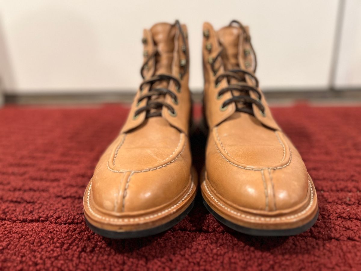 Photo by wesleyprice on January 2, 2024 of the Grant Stone Ottawa Boot in Incas Natural Kangaroo.