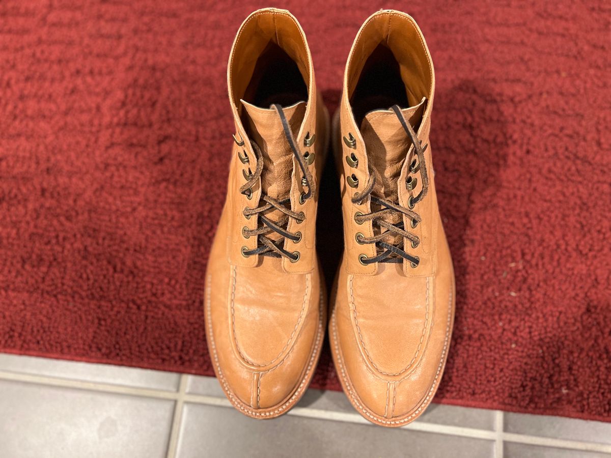 Photo by wesleyprice on January 2, 2024 of the Grant Stone Ottawa Boot in Incas Natural Kangaroo.