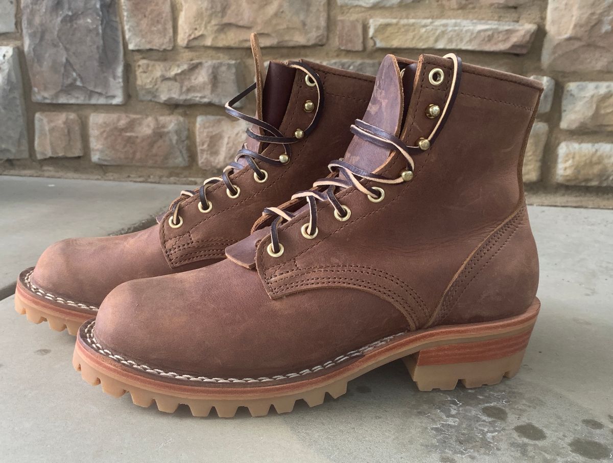 Photo by StumpysBoots on October 1, 2023 of the Nicks MTO in Horween Whiskey Predator.
