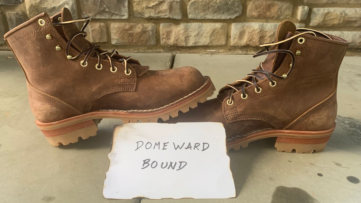 Photo by StumpysBoots on October 1, 2023 of the Nicks MTO in Horween Whiskey Predator.