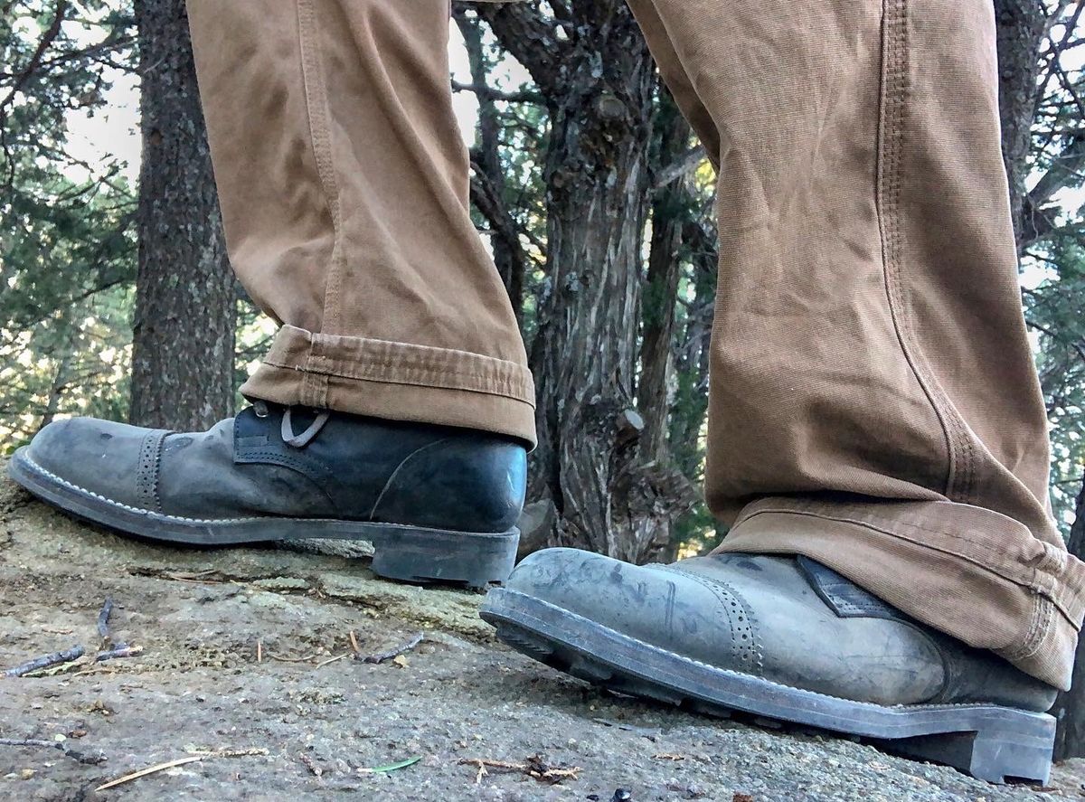 Photo by Just_Boot_Goofin on October 17, 2021 of the Viberg Service Boot in Maryam Noir Vitello Calf.