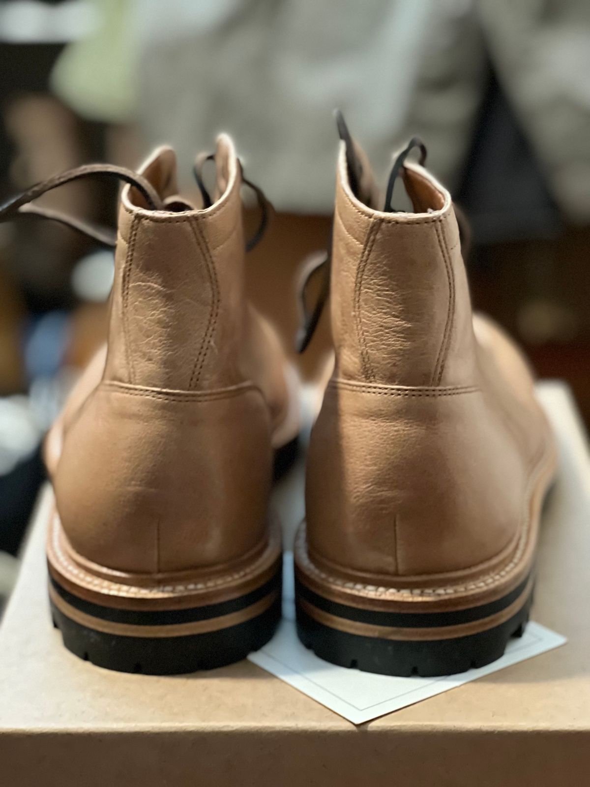 Photo by steelcitydomin on October 4, 2023 of the Grant Stone Ottawa Boot in Incas Natural Kangaroo.