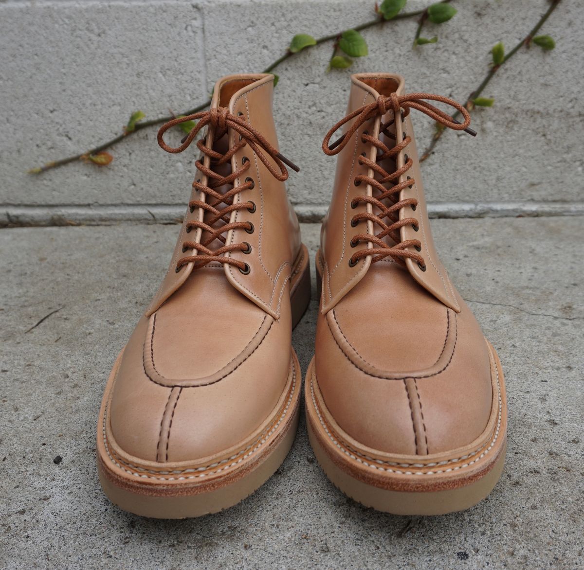 Photo by DomeAlone on December 1, 2022 of the Midas Unlisted Model in Shinki Natural Shell Cordovan.