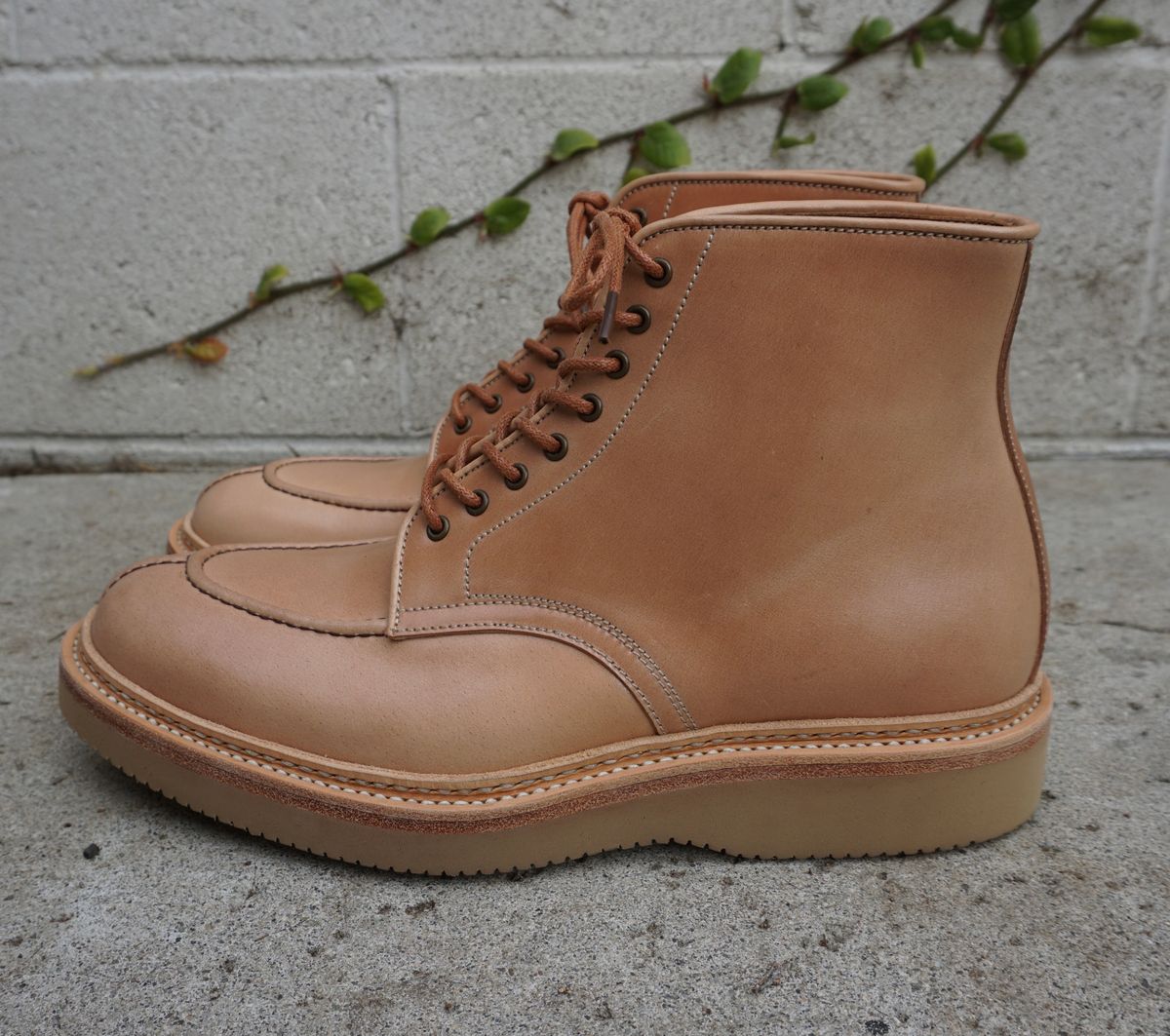 Photo by DomeAlone on December 1, 2022 of the Midas Unlisted Model in Shinki Natural Shell Cordovan.