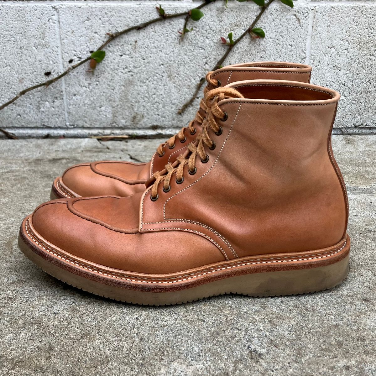 Photo by DomeAlone on January 11, 2023 of the Midas Unlisted Model in Shinki Natural Shell Cordovan.