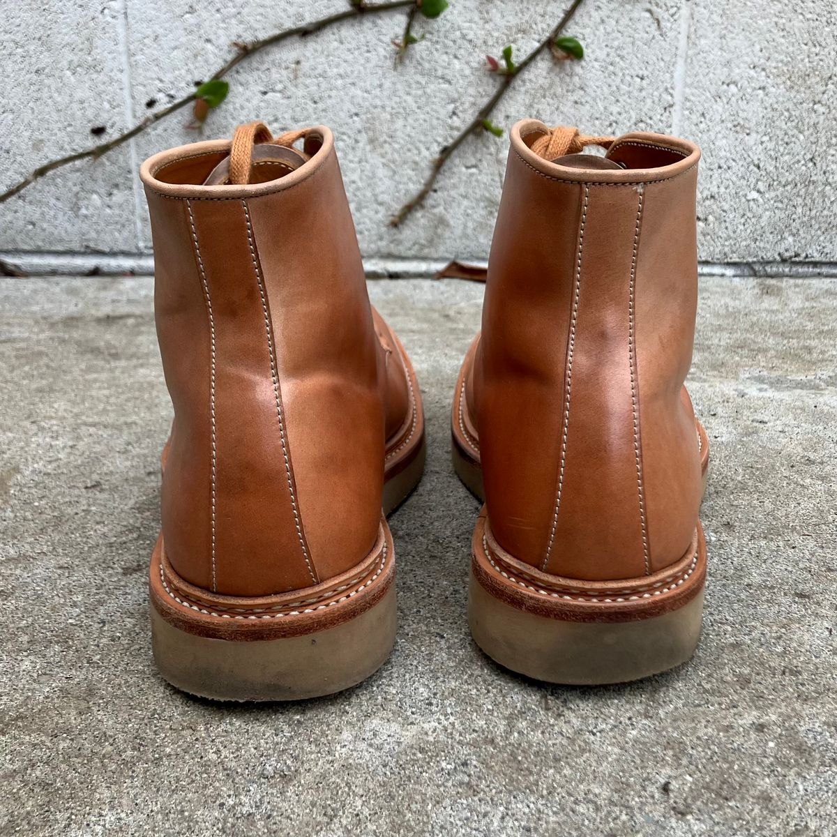 Photo by DomeAlone on January 11, 2023 of the Midas Unlisted Model in Shinki Natural Shell Cordovan.