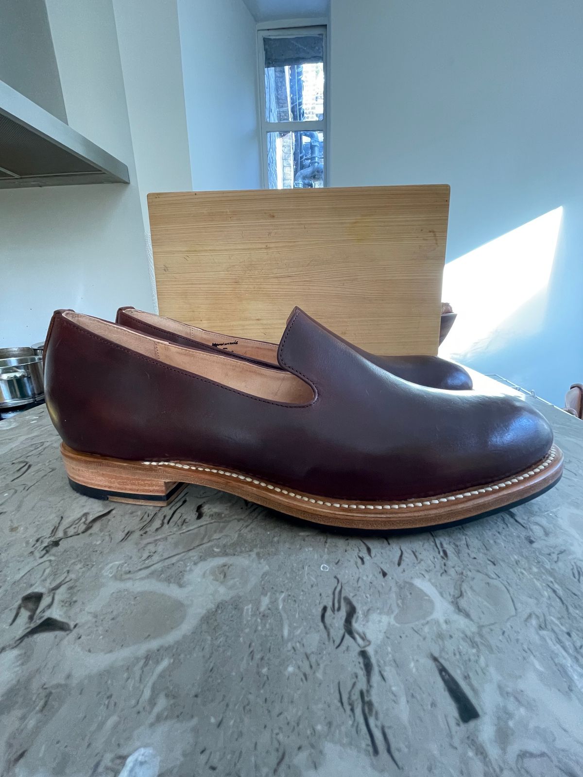 Photo by ferment on October 6, 2023 of the 2120 Handcrafted Loafer in 4-5oz. Chrome Tanned Leather.