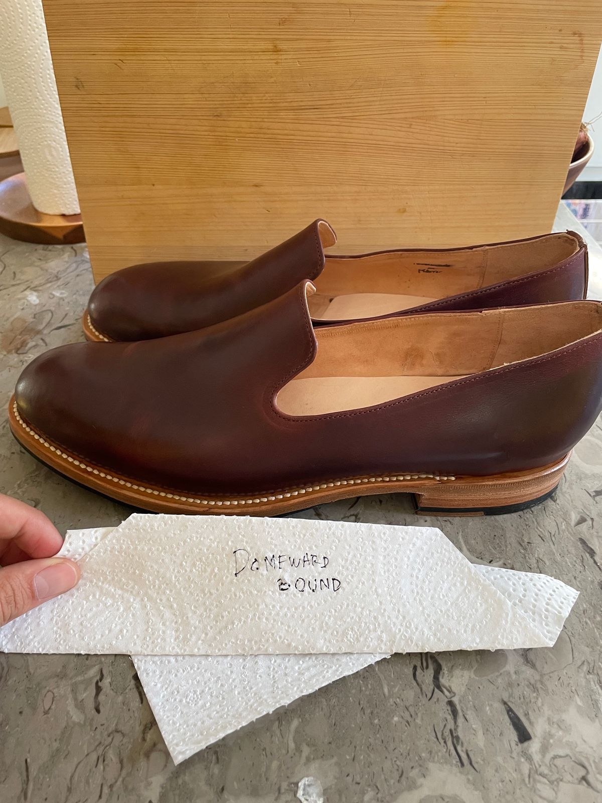 Photo by ferment on October 6, 2023 of the 2120 Handcrafted Loafer in 4-5oz. Chrome Tanned Leather.
