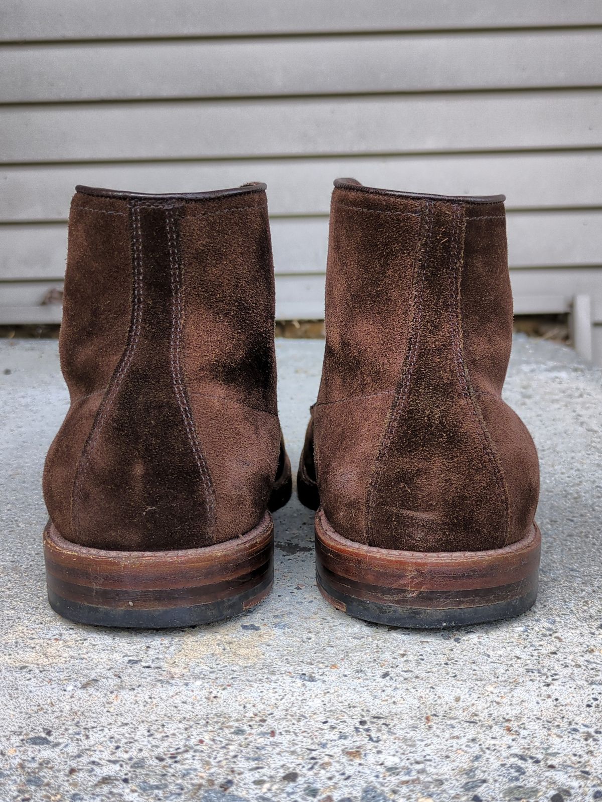 Photo by Monkley on September 13, 2024 of the Alden Jumper Boot in Snuff Suede.