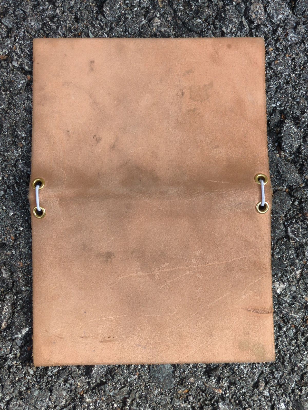 Photo by Monkley on November 5, 2025 of the Self-Made Notebook Cover in S.B. Foot Natural Nubuck.