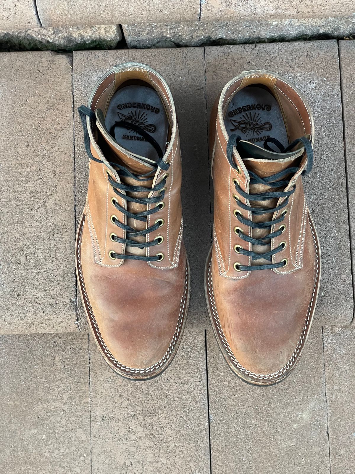 Photo by horweendreams on December 5, 2022 of the Onderhoud SVC01 Boondocker in Horween Unglazed Natural Shell Cordovan.
