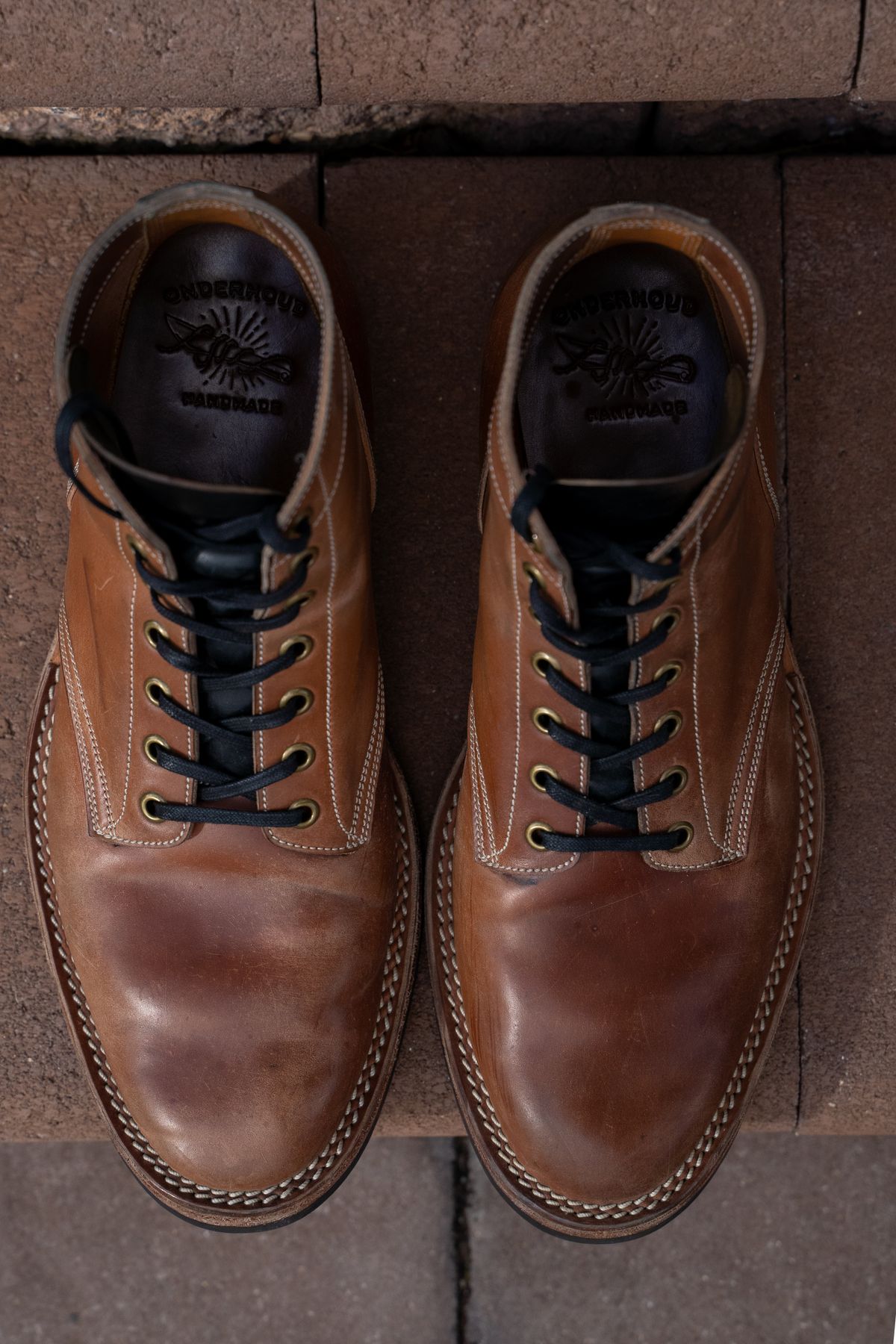 Photo by horweendreams on March 4, 2023 of the Onderhoud SVC01 Boondocker in Horween Unglazed Natural Shell Cordovan.