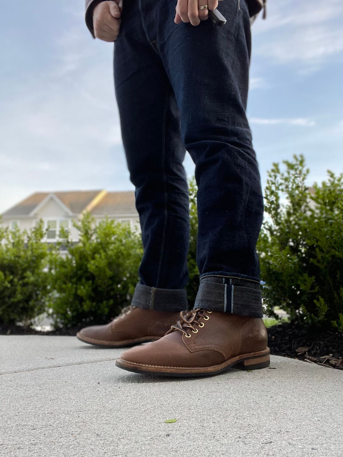 Photo by horweendreams on April 18, 2022 of the Viberg Service Boot in Horween Natural Waxed Flesh.