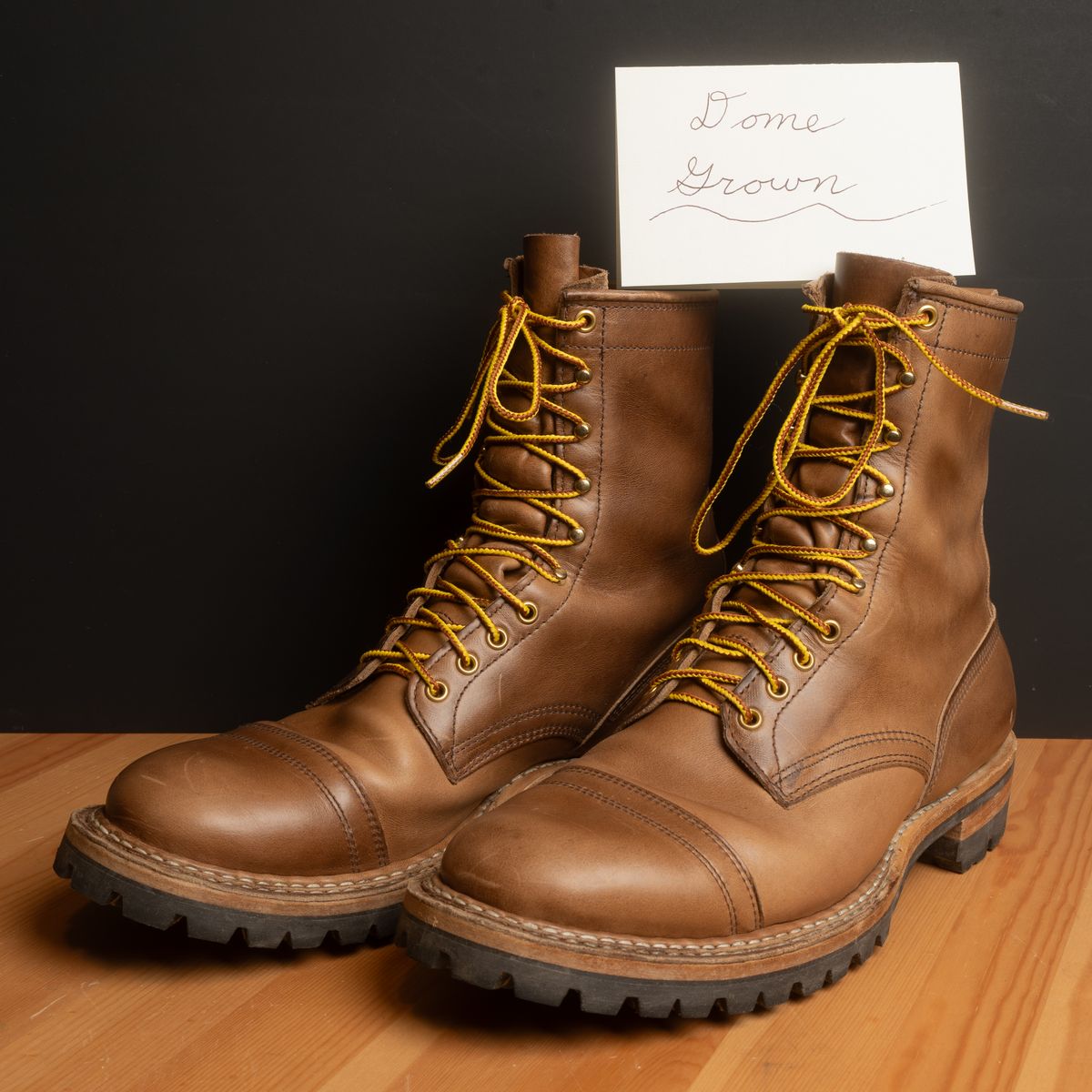 Photo by meangiant on November 6, 2023 of the White's Bounty Hunter in Horween Natural Chromexcel.