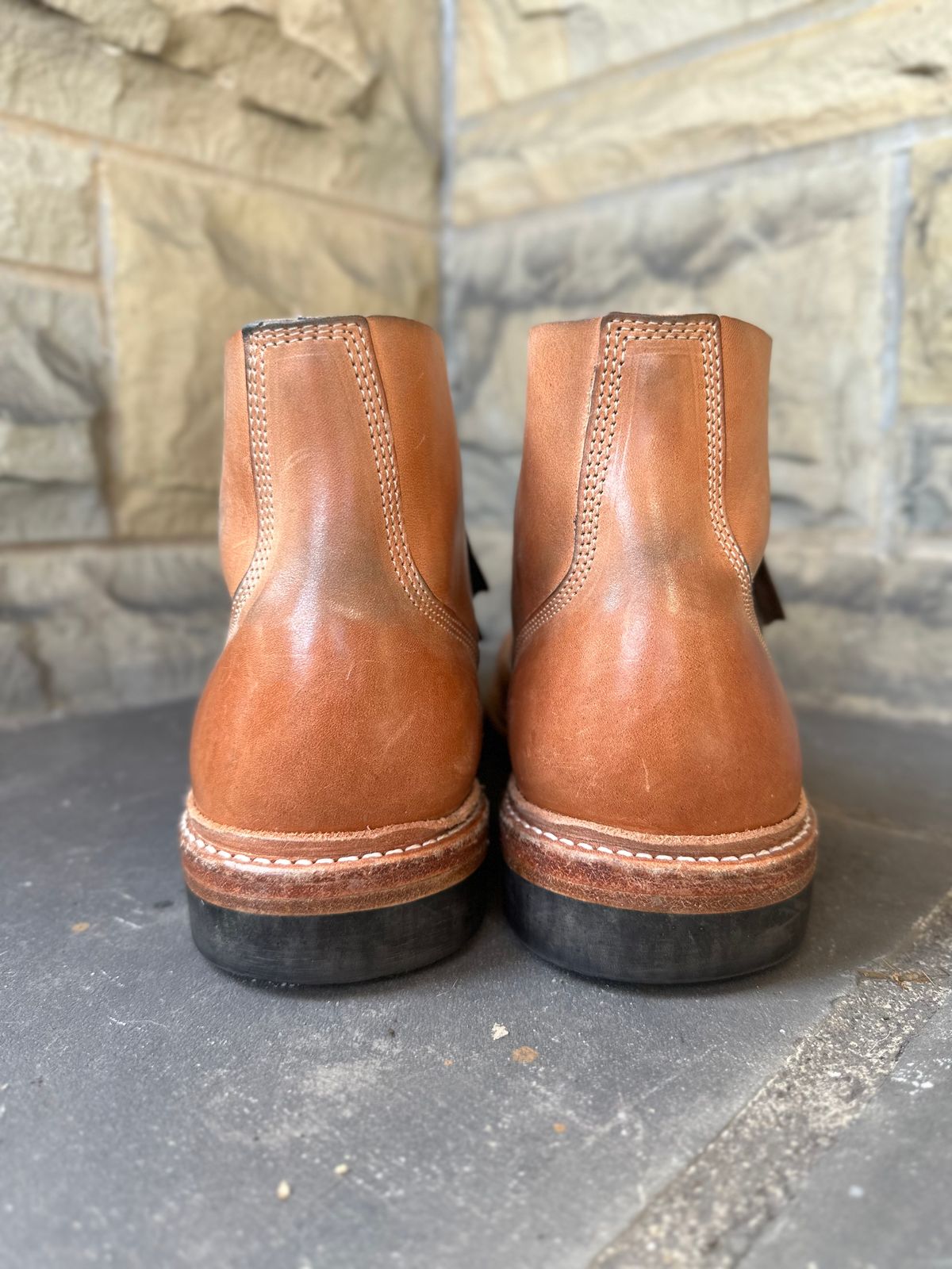Photo by gmart7 on November 4, 2022 of the Oak Street Bootmakers Field Boot in Maryam Natural Horsebutt.