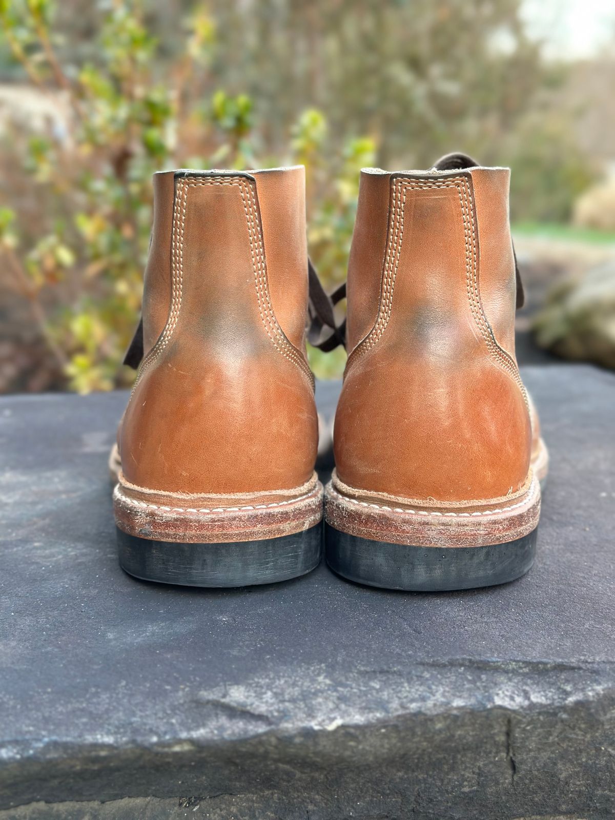 Photo by gmart7 on December 2, 2022 of the Oak Street Bootmakers Field Boot in Maryam Natural Horsebutt.