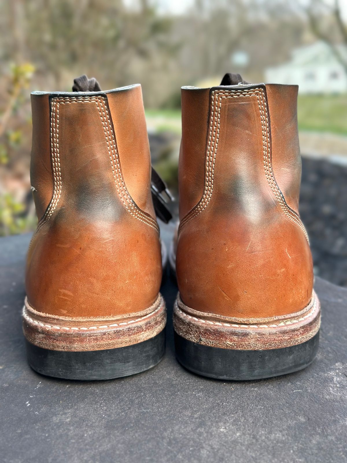 Photo by gmart7 on March 4, 2023 of the Oak Street Bootmakers Field Boot in Maryam Natural Horsebutt.