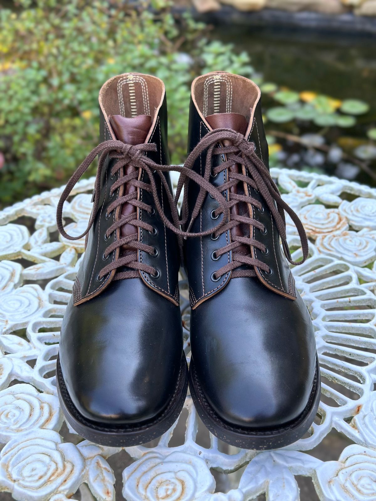Photo by gmart7 on October 5, 2023 of the SKOOB M-43 Service Shoes in Black Italian Horsebutt.
