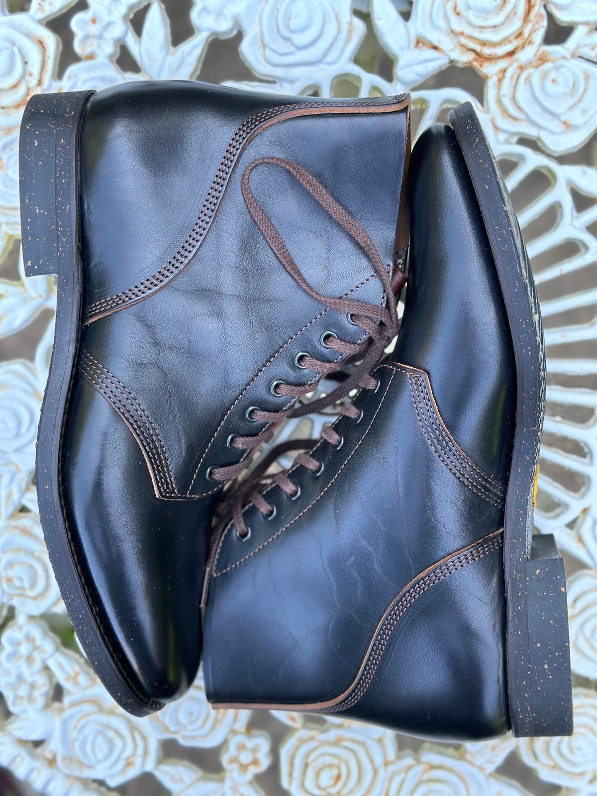 Photo by gmart7 on October 5, 2023 of the SKOOB M-43 Service Shoes in Black Italian Horsebutt.