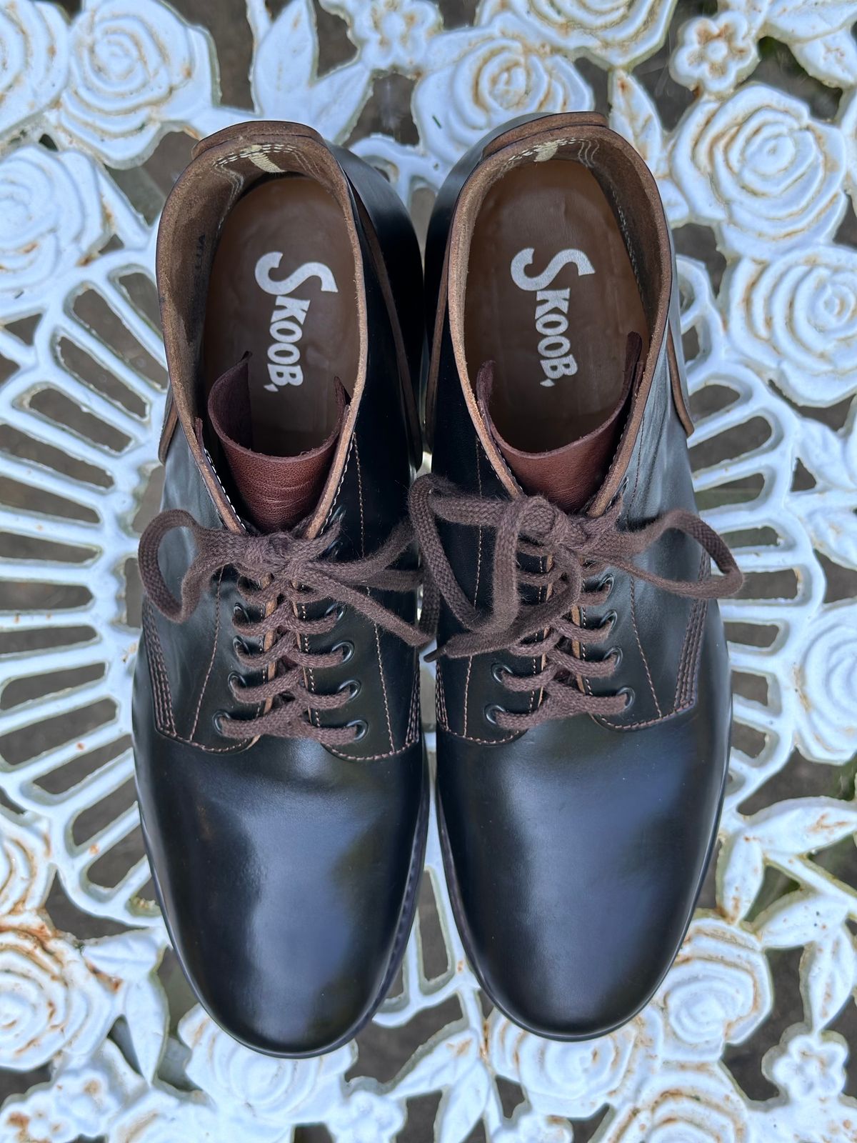 Photo by gmart7 on October 5, 2023 of the SKOOB M-43 Service Shoes in Black Italian Horsebutt.
