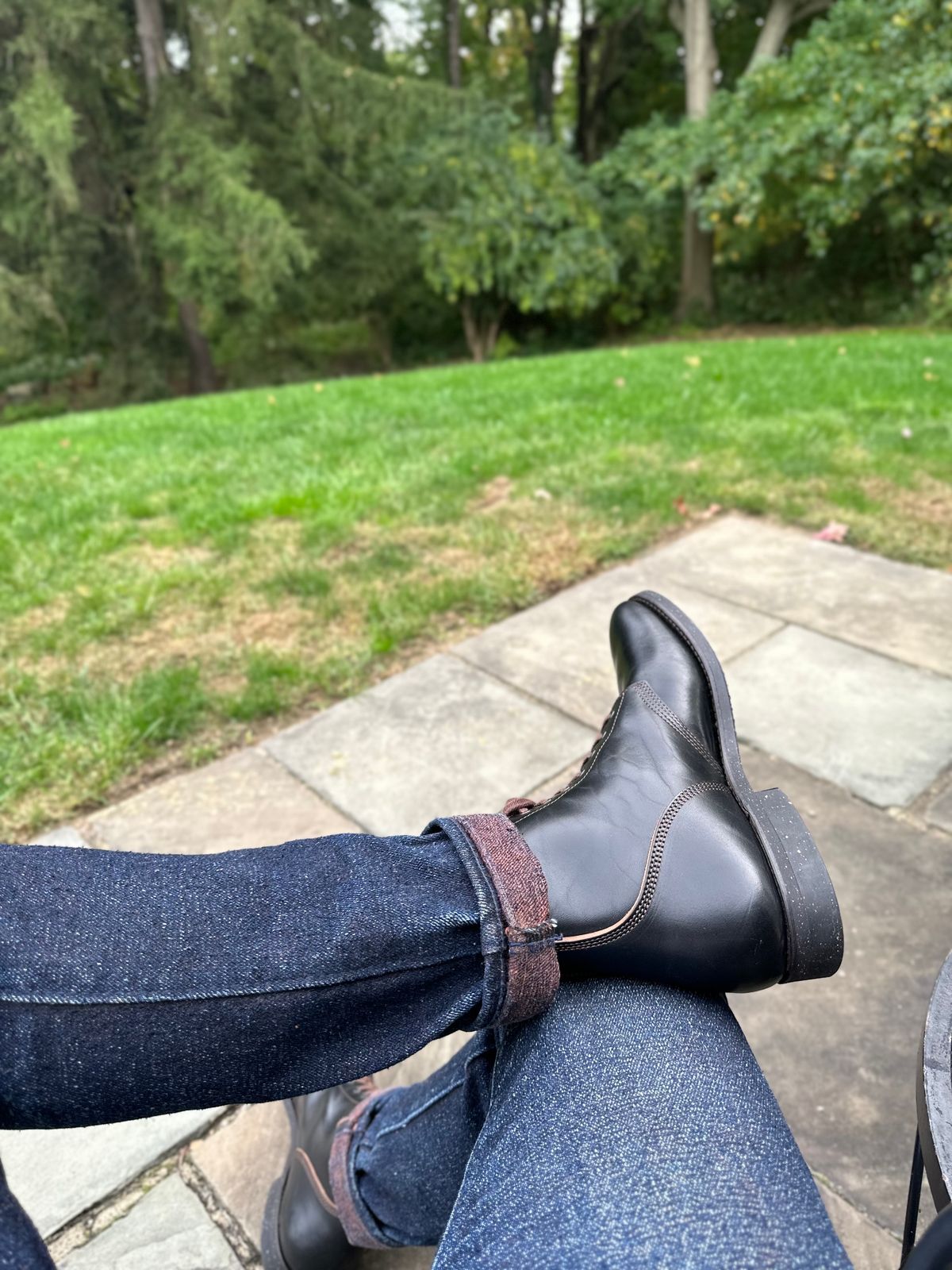 Photo by gmart7 on October 5, 2023 of the SKOOB M-43 Service Shoes in Black Italian Horsebutt.