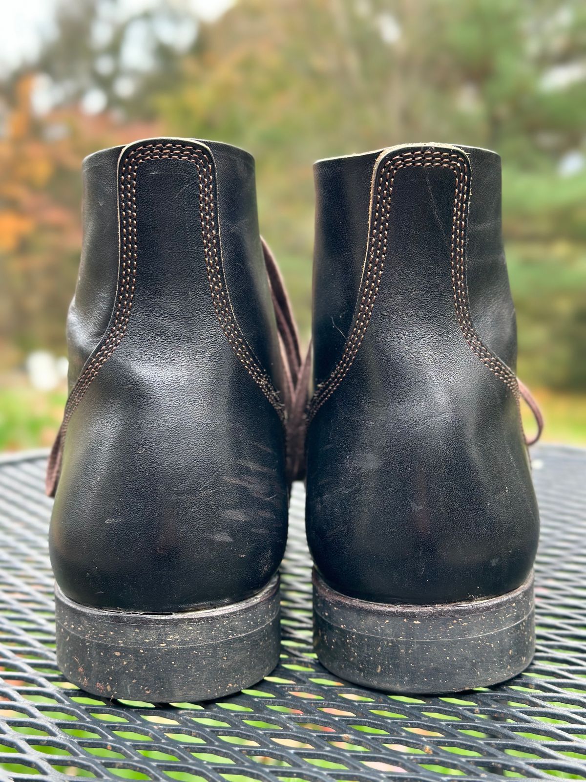 Photo by gmart7 on November 4, 2023 of the SKOOB M-43 Service Shoes in Black Italian Horsebutt.
