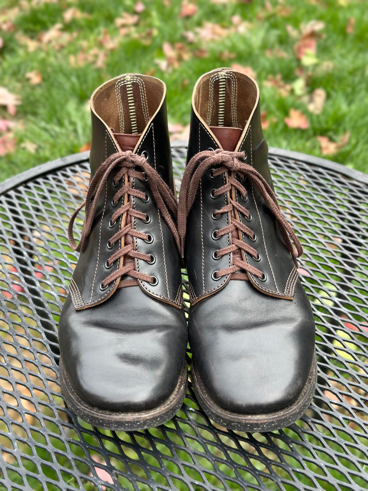 Photo by gmart7 on November 4, 2023 of the SKOOB M-43 Service Shoes in Black Italian Horsebutt.