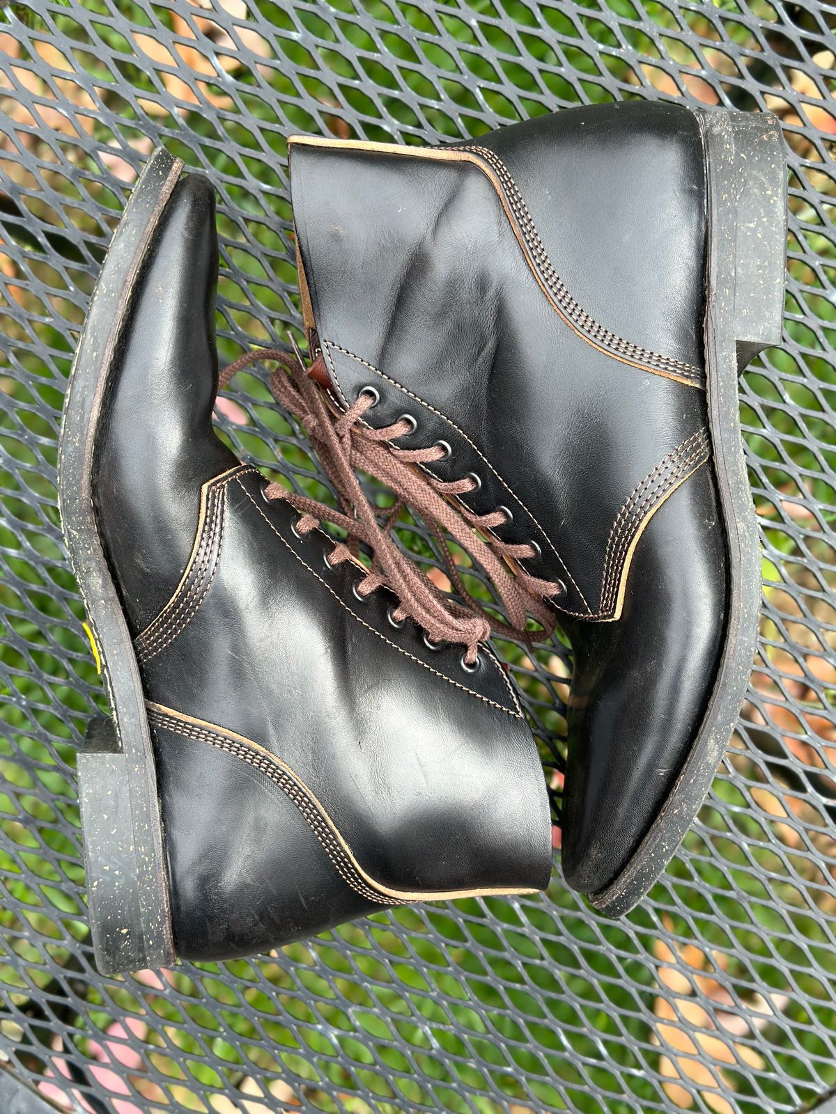 Photo by gmart7 on November 4, 2023 of the SKOOB M-43 Service Shoes in Black Italian Horsebutt.