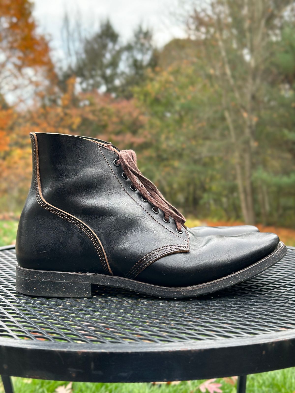 Photo by gmart7 on November 4, 2023 of the SKOOB M-43 Service Shoes in Black Italian Horsebutt.