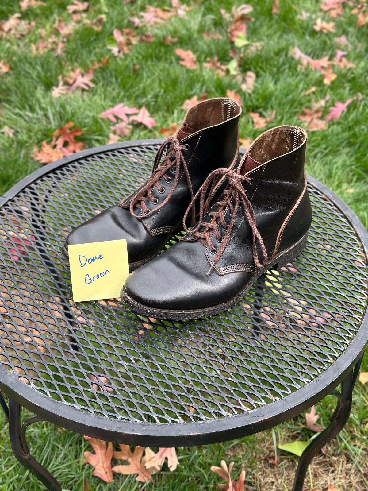Photo by gmart7 on November 4, 2023 of the SKOOB M-43 Service Shoes in Black Italian Horsebutt.