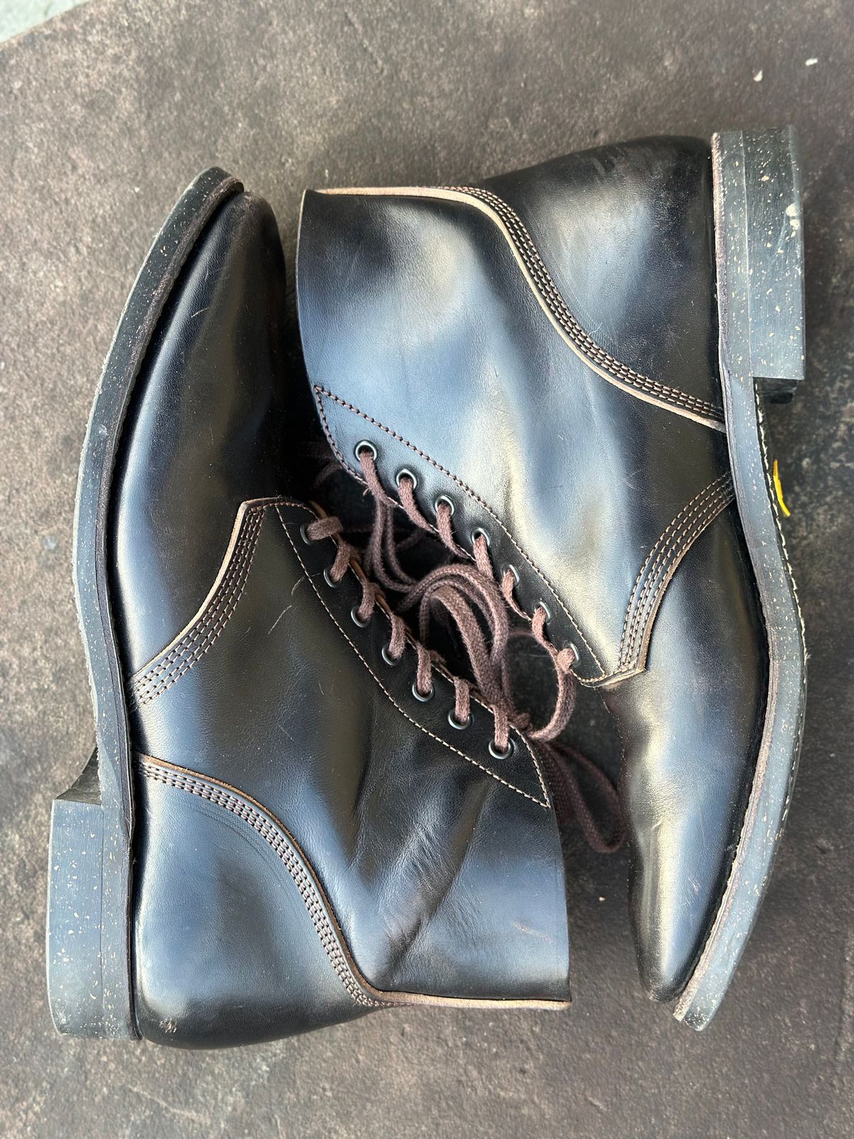 Photo by gmart7 on January 5, 2024 of the SKOOB M-43 Service Shoes in Black Italian Horsebutt.