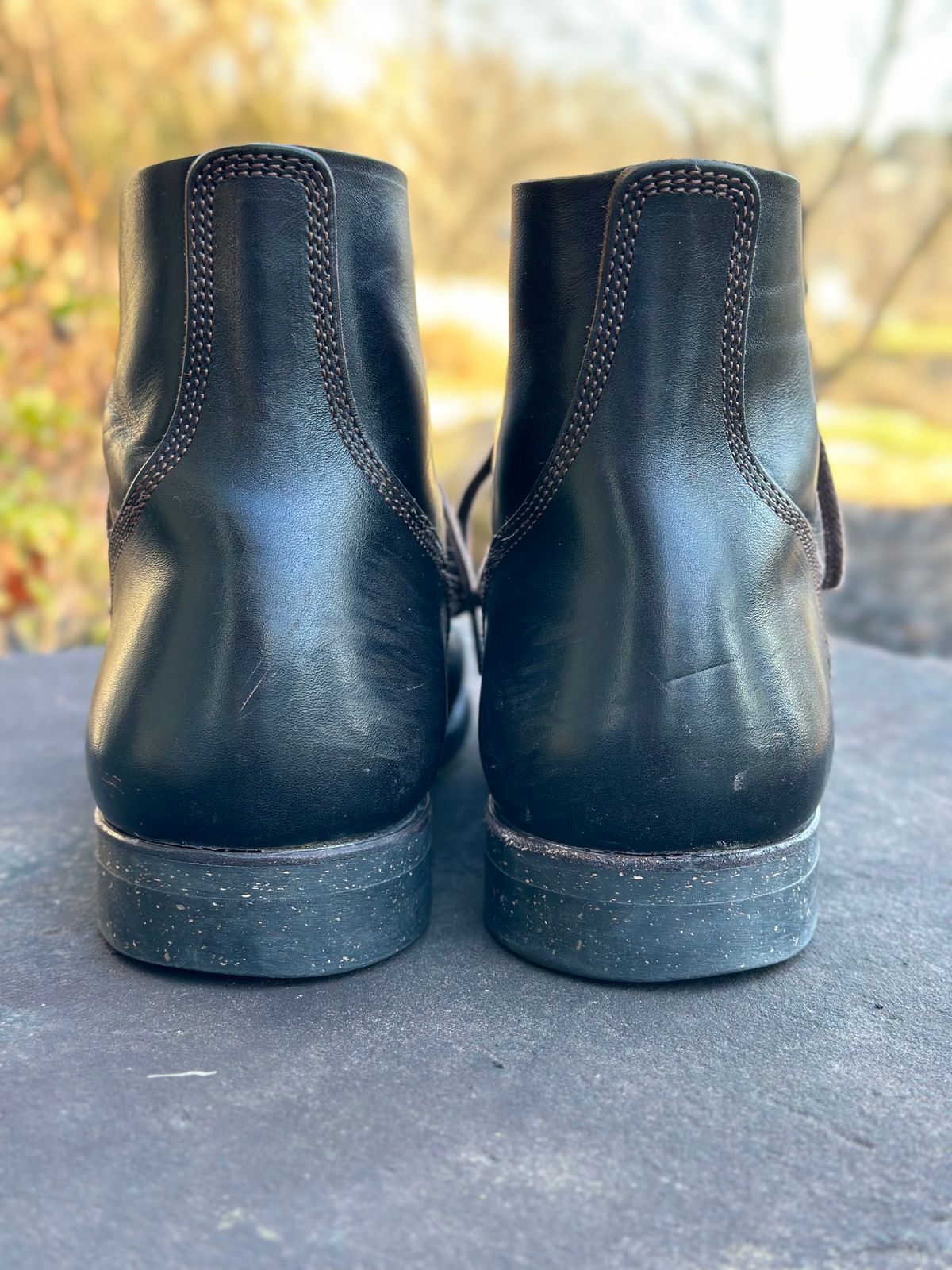 Photo by gmart7 on February 5, 2024 of the SKOOB M-43 Service Shoes in Black Italian Horsebutt.