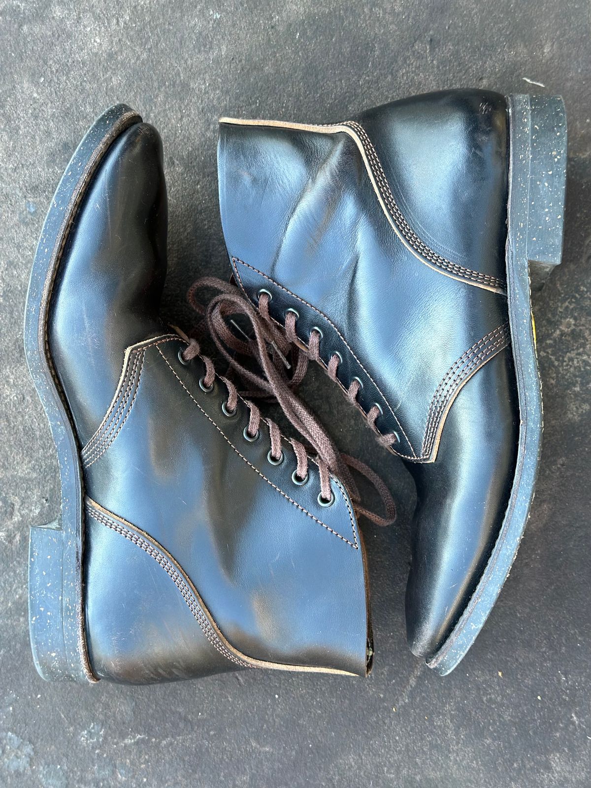 Photo by gmart7 on February 5, 2024 of the SKOOB M-43 Service Shoes in Black Italian Horsebutt.