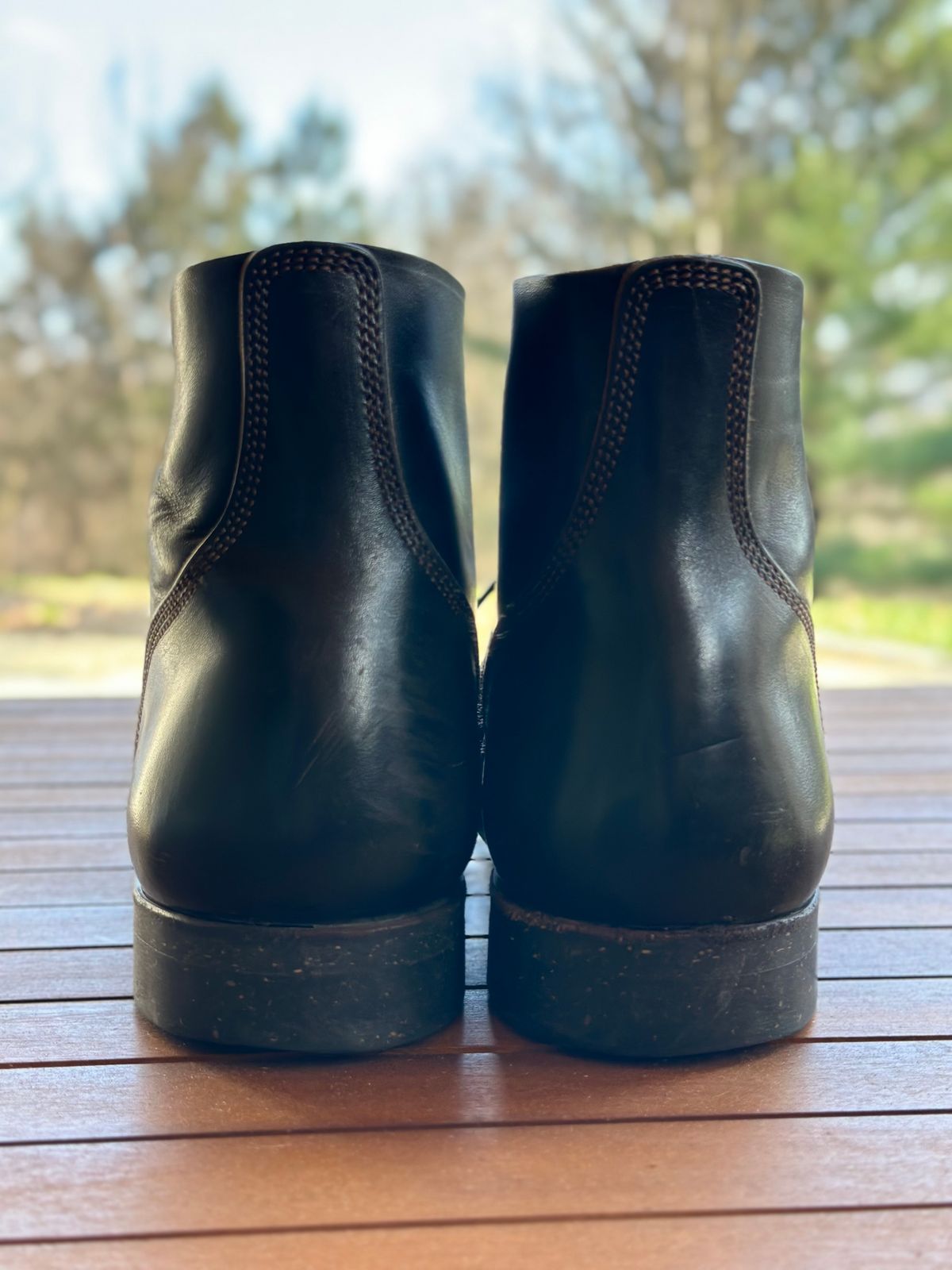 Photo by gmart7 on March 5, 2024 of the SKOOB M-43 Service Shoes in Black Italian Horsebutt.