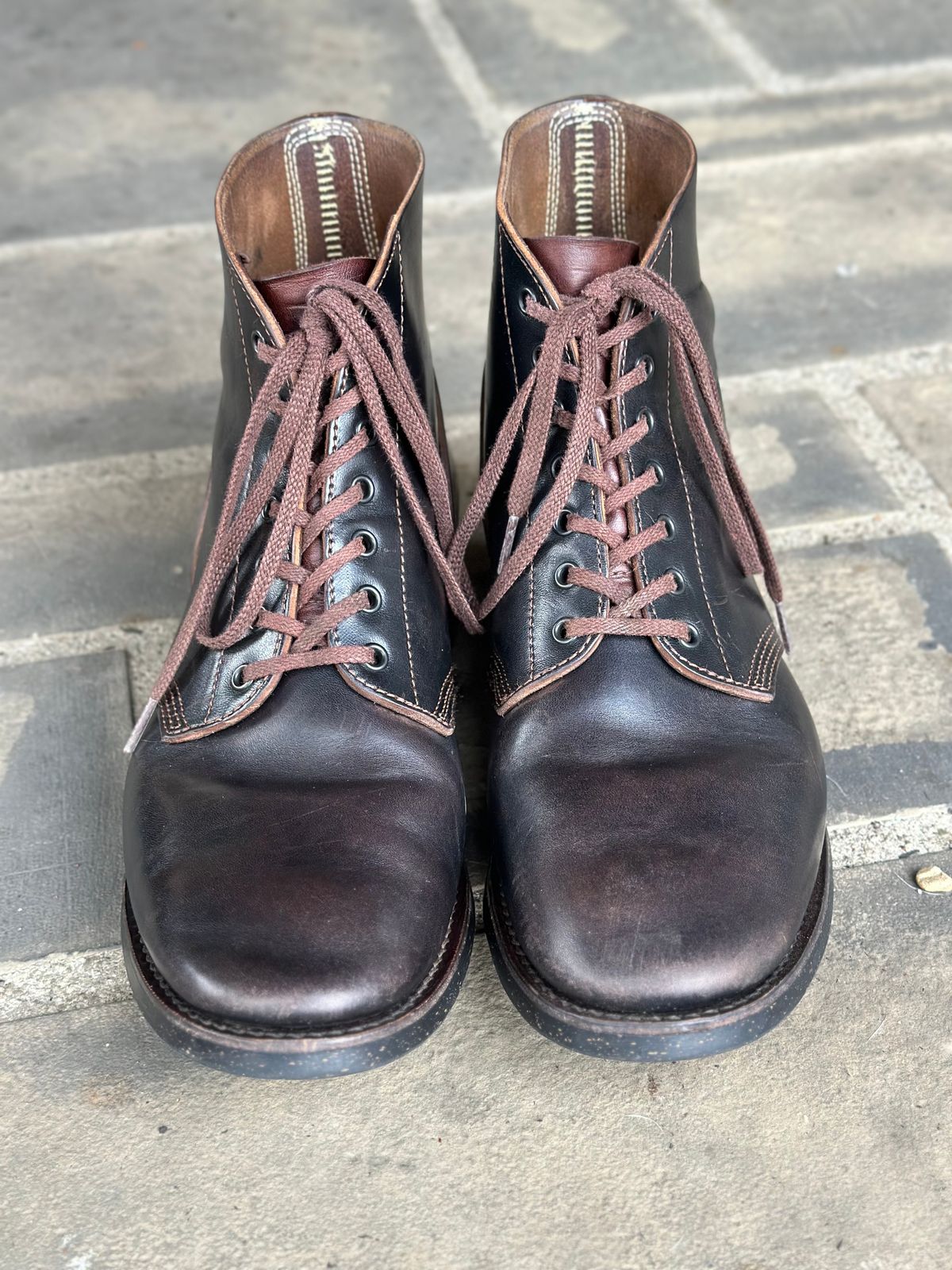 Photo by gmart7 on April 5, 2024 of the SKOOB M-43 Service Shoes in Black Italian Horsebutt.