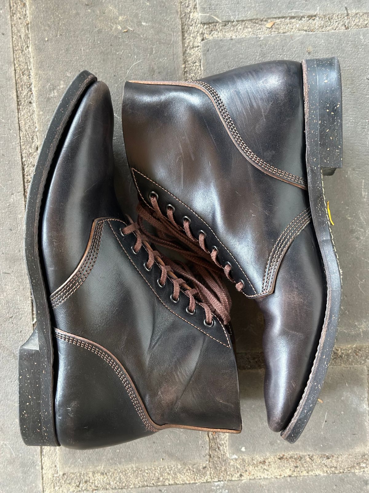 Photo by gmart7 on April 5, 2024 of the SKOOB M-43 Service Shoes in Black Italian Horsebutt.